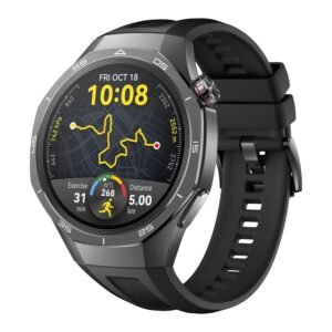 Huawei Watch GT5 Pro 46 mm Smartwatch, Sharp-Edged Design, Upto 14 Days Battery Life, Pro-Level Sports Watch, Health Tracking, iOS & Android Compatible, (Black)