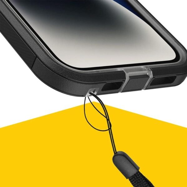 OTTERBOX Apple iPhone 14 / iPhone 13 Defender Series XT Clear Case with MagSafe - Black Crystal (77-90062), 5X Military Standard Drop Protection - Image 7